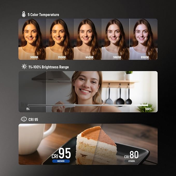 NEEWER Basics Magnetic LED Selfie Light Compatible - Image 3