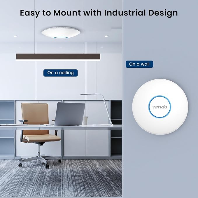 Tenda WiFi 6 AX3000 Wireless Access Point | Ceiling Mount Access Point - Image 4
