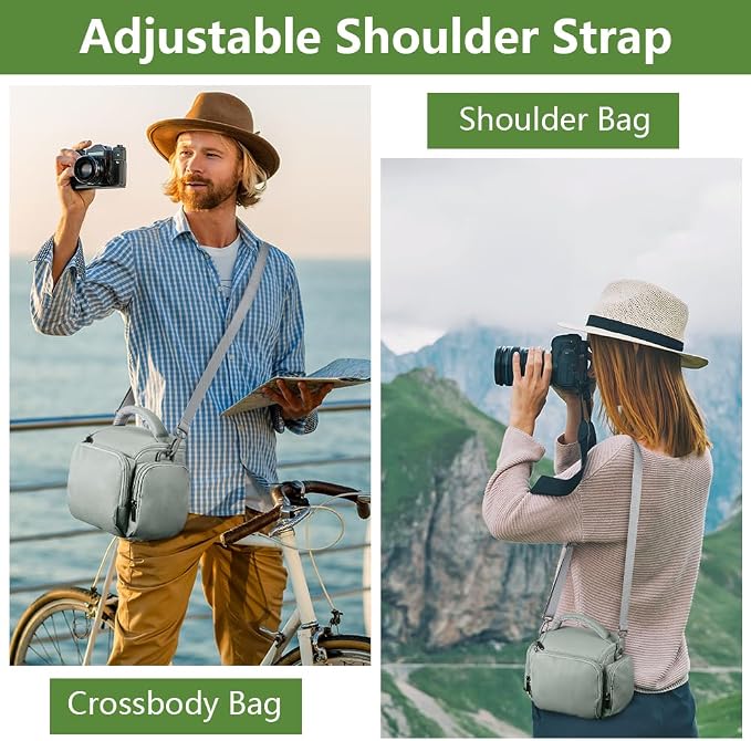 Ainiv DSLR Camera Bag, Waterproof Anti-Shock SLR Camera Case, Large Adjustable - Image 8