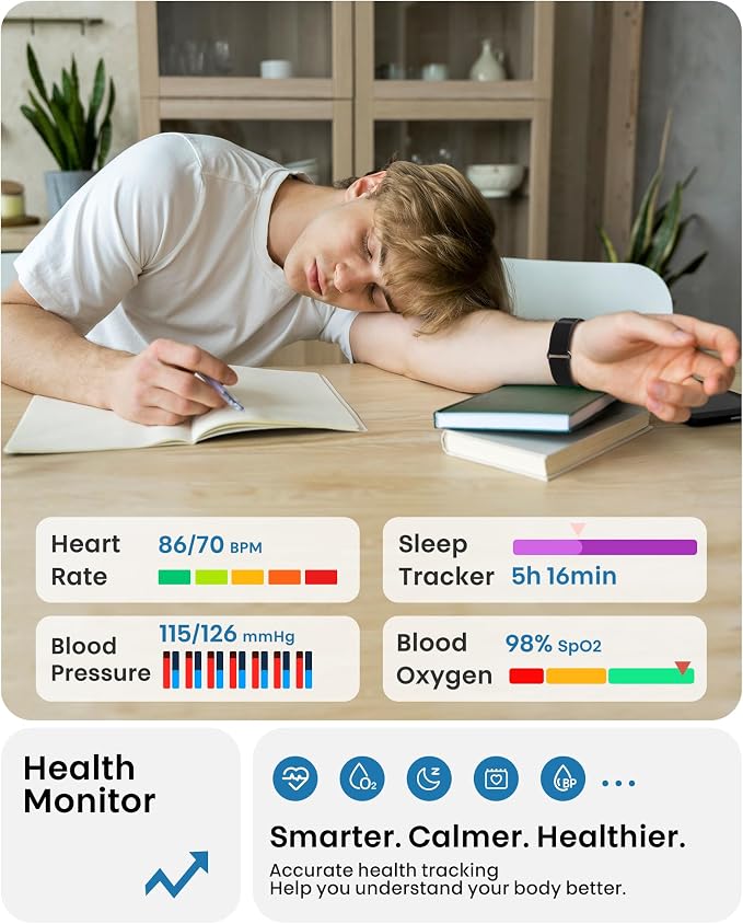 Smart Bracelet, Health Fitness & Activity Tracker - Image 3