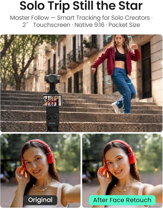 Xtra Muse with 128GB microSD, Vlogging Camera with 1'' CMOS & 4K/120fps Videos - Image 6
