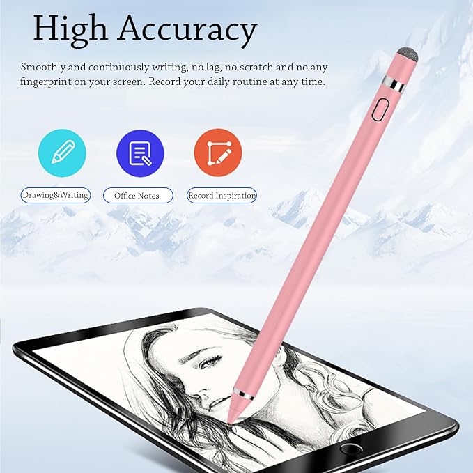 CMARS Active Stylus Pen for Touchscreen, Rechargeable Universal Pencil for iPad - Image 4