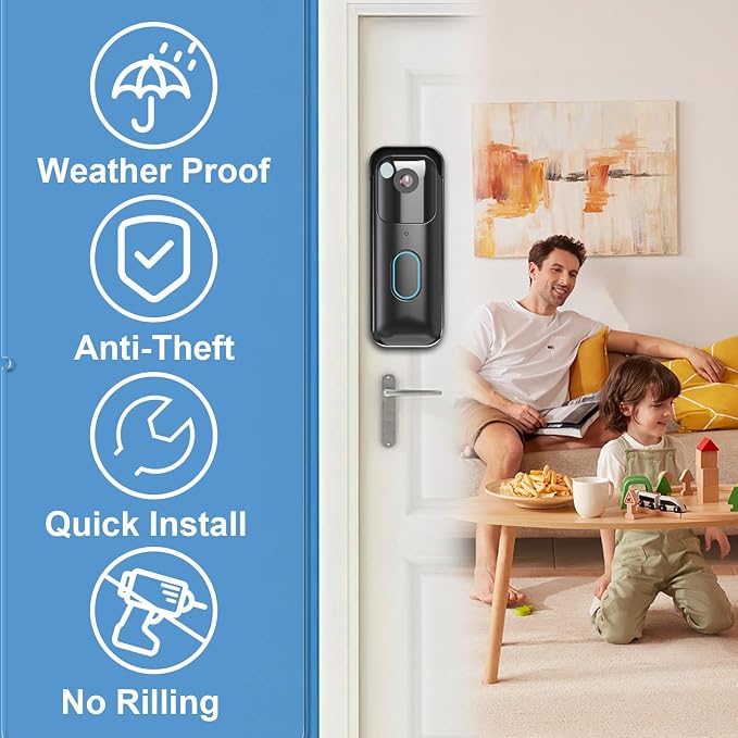 No-Drill Adhesive Doorbell Mount - Image 5