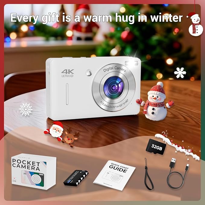 Digital Camera for Kids, FHD 1080P 44MP Point and Shoot Digital Camera - Image 8