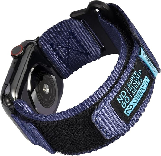 Nereides Compatible with Apple Watch Band Ultra 3/2/1, Nylon Sports Strap with by NEREIDES