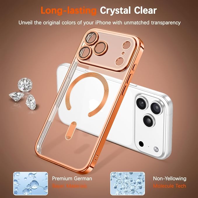 Magnetic Glossy Case for iPhone 17 Pro Max, iPhone 17 ProMax Phone Case Slim - Image 3
