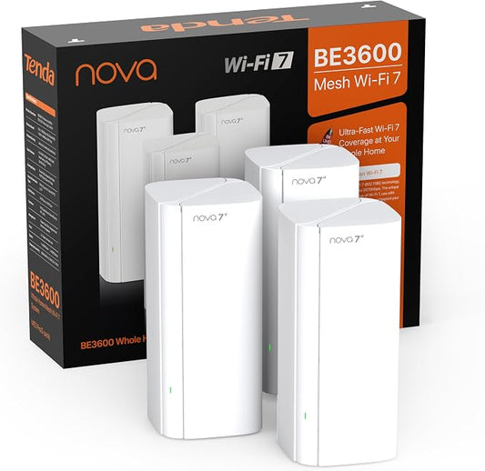 Tenda WiFi 7 Mesh System BE3600 – Dual Band Mesh WiFi System by Tenda