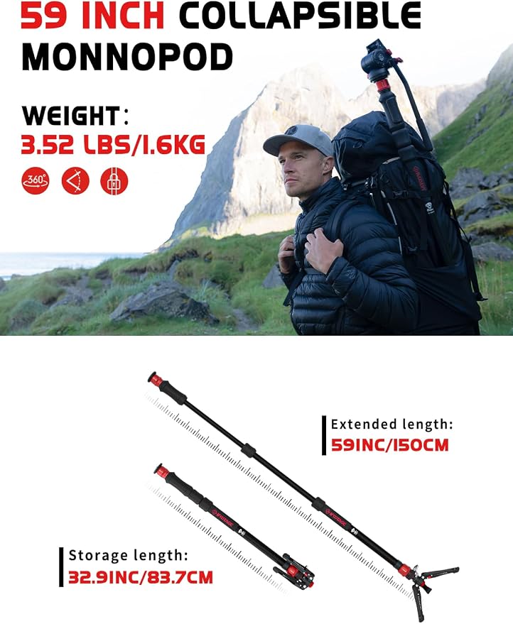 IFOOTAGE Cobra 3 A150S Strike Monopod - Image 4