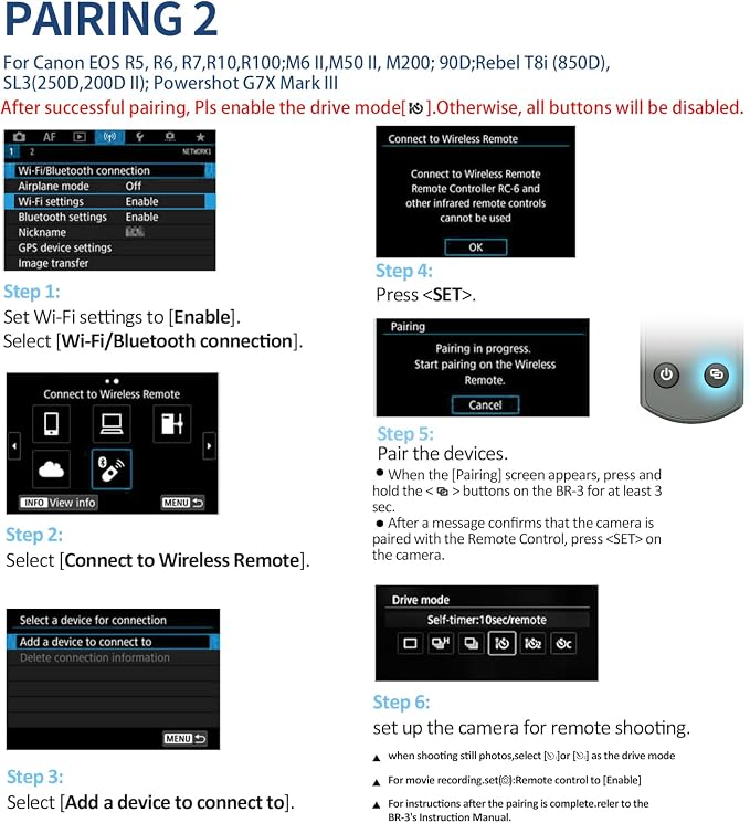 AODELAN for Canon Rechargeable Wireless Shutter Release Camera Remote Control - Image 8