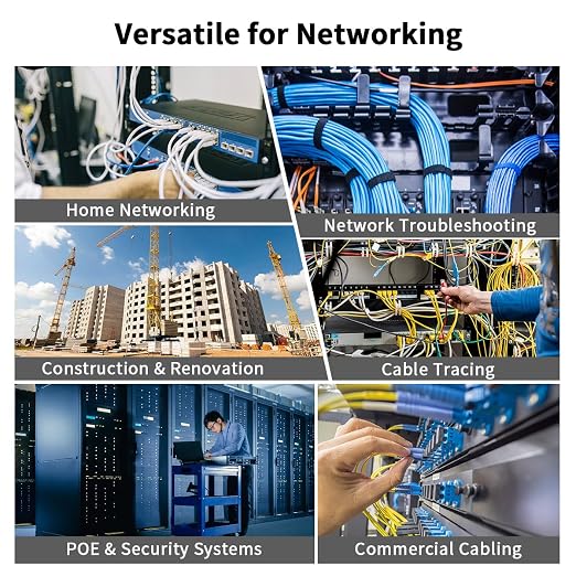 NF-802MG Network Cable Tester for POE/Cat5/Cat5e/Cat6/Cat6a CAT3 Phone Line - Image 9