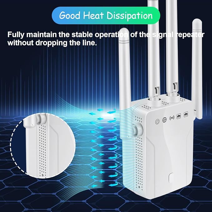 WiFi Range Extender, Dual Band 2.4G and 5G Wireless Repeater, 300Mbps Signal - Image 7