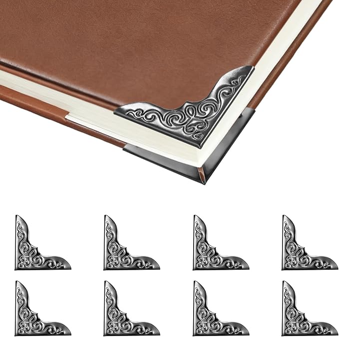 100pcs Metal Book Corner Protectors, Paperbacks Book Edge Protectors Picture by CooBigo