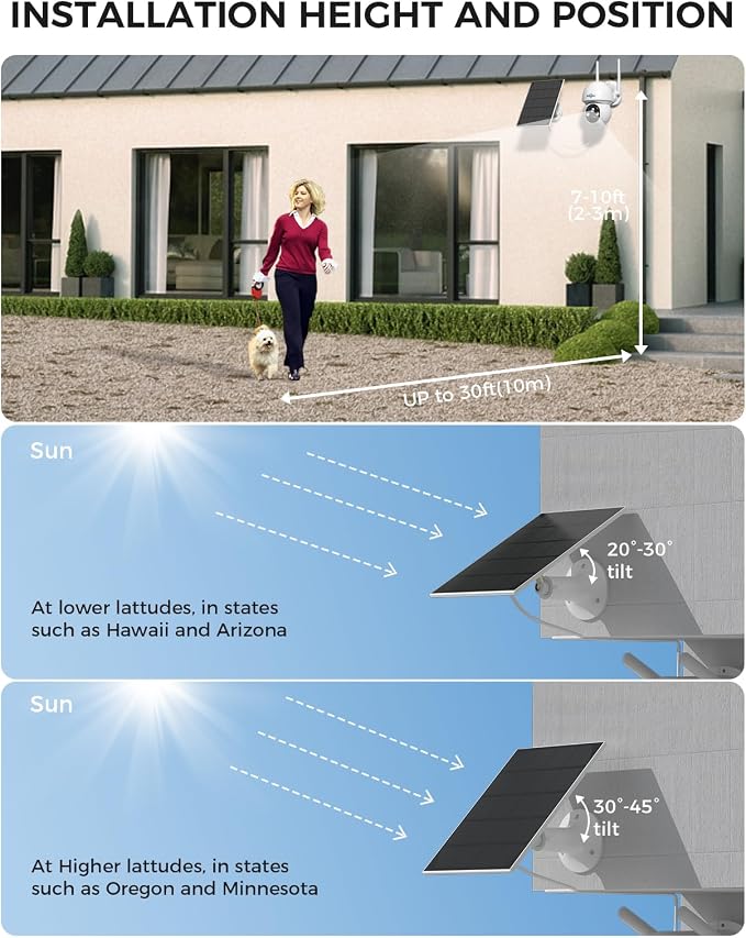 Hiseeu Solar Camera Wireless Outdoor, Home Security Camera System, 2.4G & 5G - Image 8