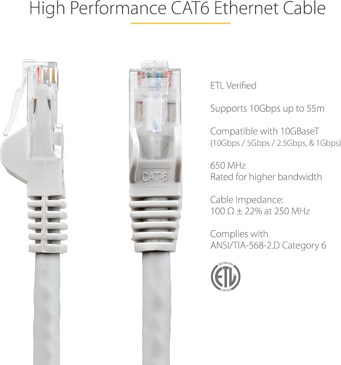 StarTech 30ft CAT6 Ethernet Cable - Image 2