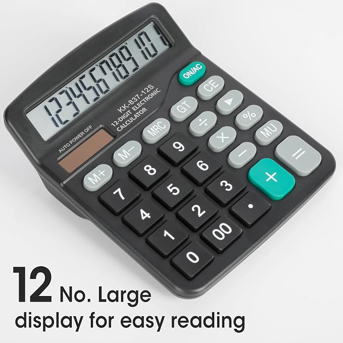 30 Pack Calculator Bulk, 12 Digits Calculators Desktop - Image 2