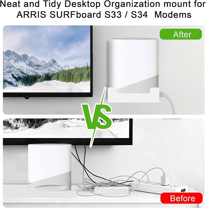 Metal Wall Mount for Arris Surfboard S33/S34, Designed for Arris Surfboard - Image 5