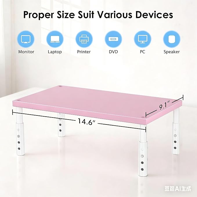OPNICE Adjustable Computer Monitor Stand Riser - Image 6