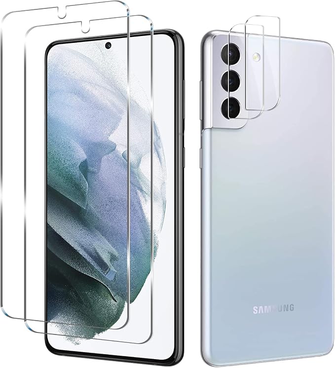 Galaxy S21 Tempered Glass Screen Protector + Camera Lens Protector Clear HD by Wehaveaprofessionalteam