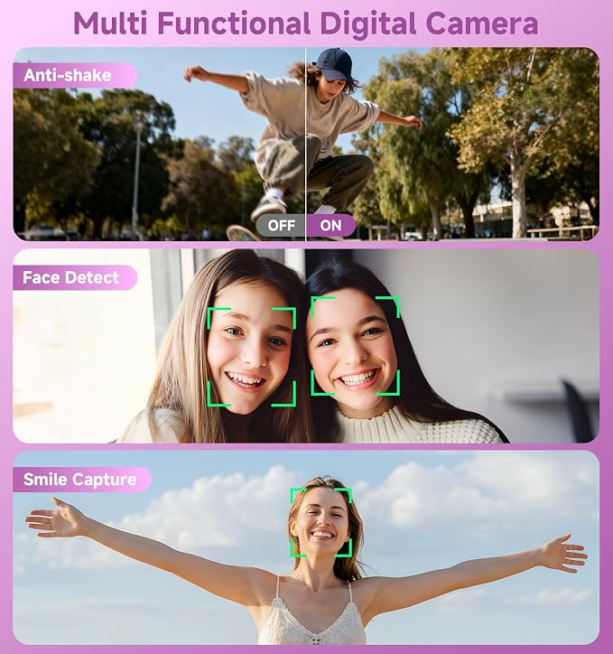 Compact Camera, 56MP Dual-Screen Digital Camera - Image 5