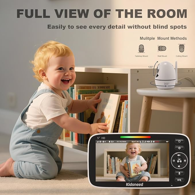 Kidsneed Baby Monitor with Camera and Audio - Image 3