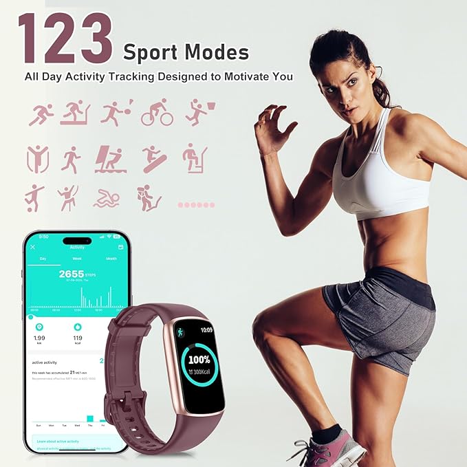 Zeacool Fitness Tracker with 24/7 Heart Rate, Blood Oxygen Sleep Monitor - Image 4
