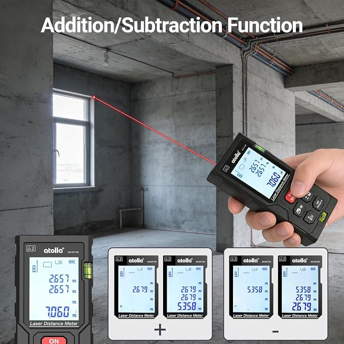 atolla Laser Measure, Digital Laser Distance Meter - Image 3