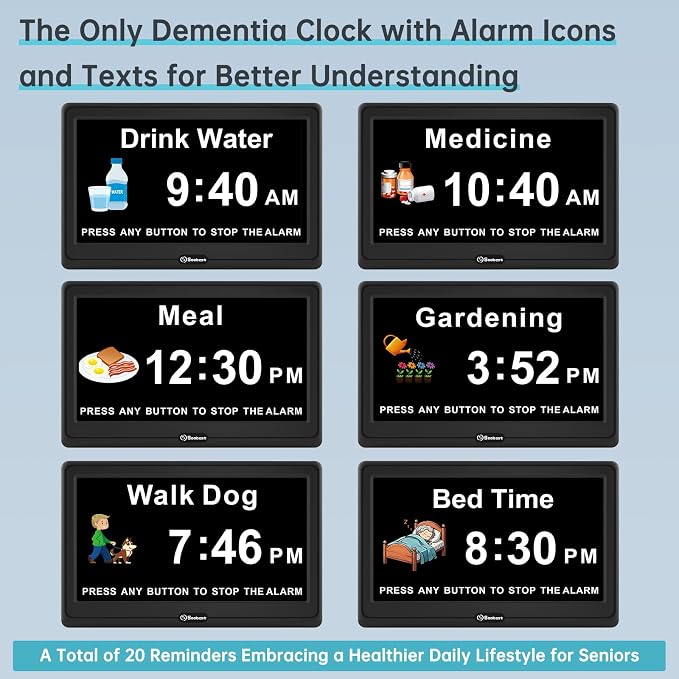 Soobest 12” Dementia Digital Clock - Image 3