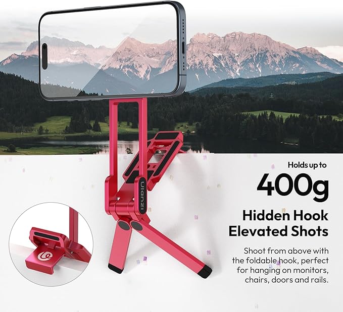 ULANZI Magnetic Phone Tripod for iPhone, MA38 Portable Phone Holder Mini Tripod - Image 4