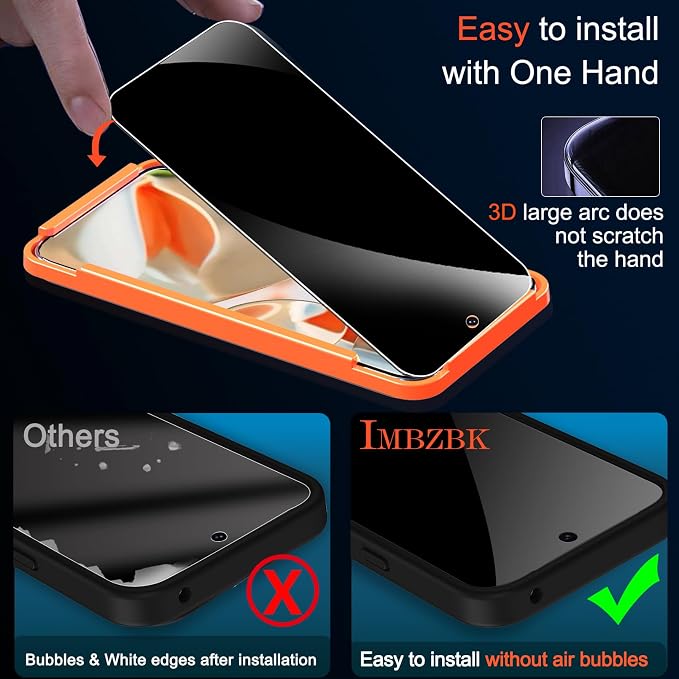 IMBZBK 3 Pack Privacy Screen Protector - Image 7