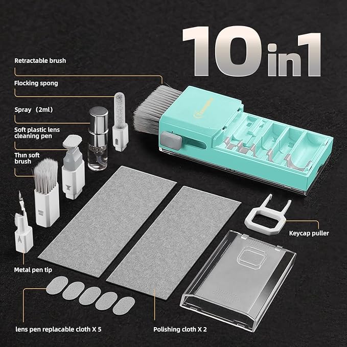 Tassmpitor Laptop Screen Keyboard Cleaner Kit, All in 1 Electronics Cleaning - Image 7