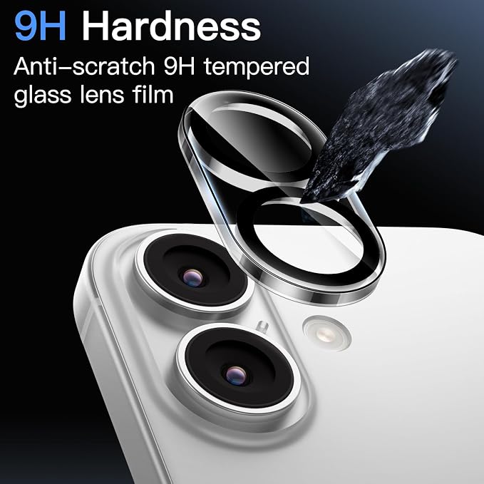 JETech Camera Lens Protector for iPhone 17 6.3-Inch, 9H Tempered Glass - Image 4