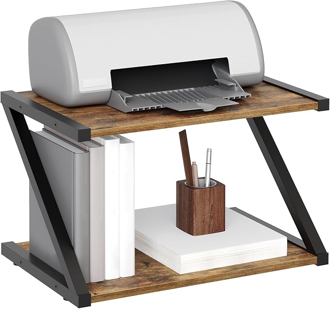 YATINEY Desktop Printer Stand, 2-Tier Printer Table - Image 9
