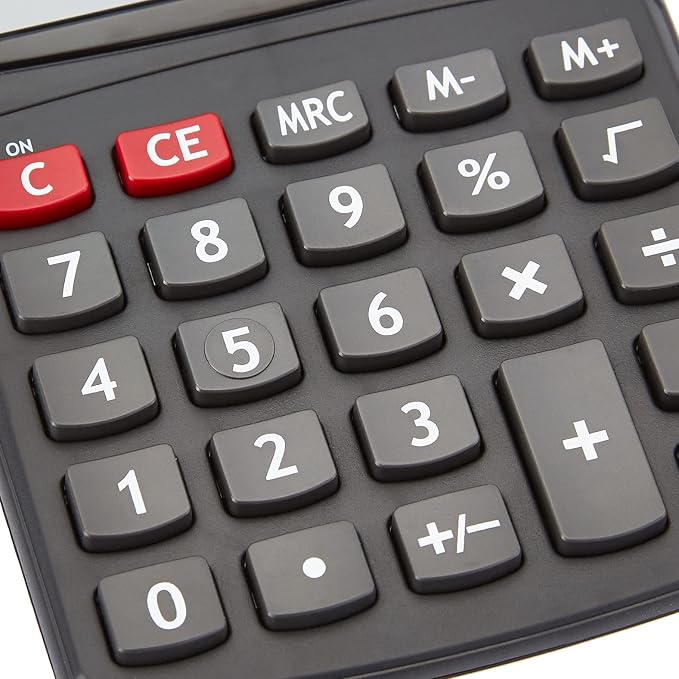 Amazon Basics LCD 8-Digit Desktop Calculator, Portable and Easy to Use - Image 3