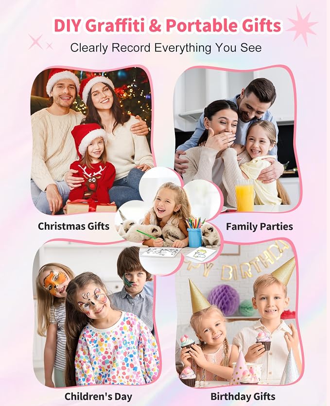 Kids Camera Instant Print, 48MP Dual-Lens Digital Camera - Image 6