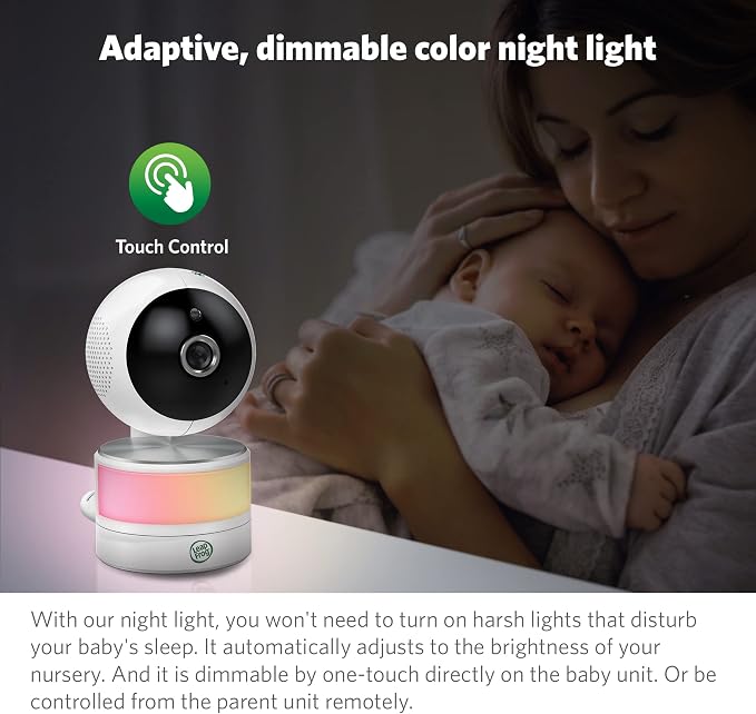 LeapFrog LF915-2HD Baby Monitor, 2 Cameras, 5” 720p Screen, 360° Pan-Tilt-Zoom - Image 3