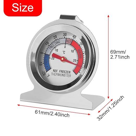 5Pcs Refrigerator Thermometer -30~30°C/-20~80°F Fridge Analog Freezer - Image 5