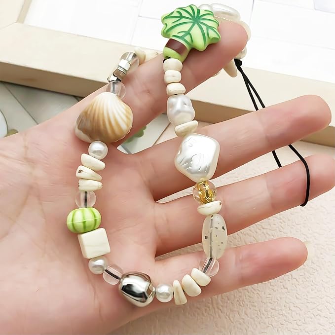 Beaded Camera Wrist Strap Cute Digital Camera Charm Lanyard Phone Chain - Image 3