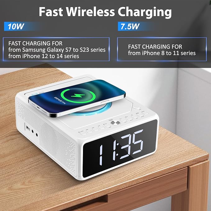 G Keni CD Player Alarm Clock Radio - Image 5