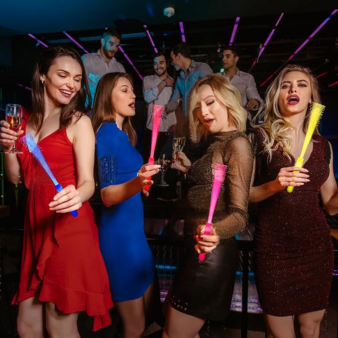 36 Pack Pink Glow Sticks Light Up Fiber Optic Stick Glow Wands Bulk - Image 7