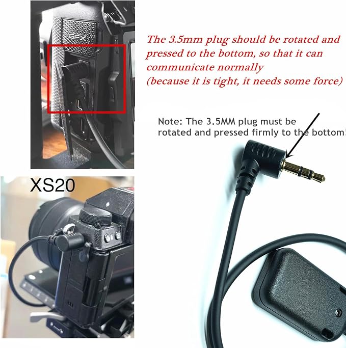 RC301-3.5mm for Fuji GFX100II/GFX100 RF xs10 XT50 Cable Shutter Release Cable - Image 3