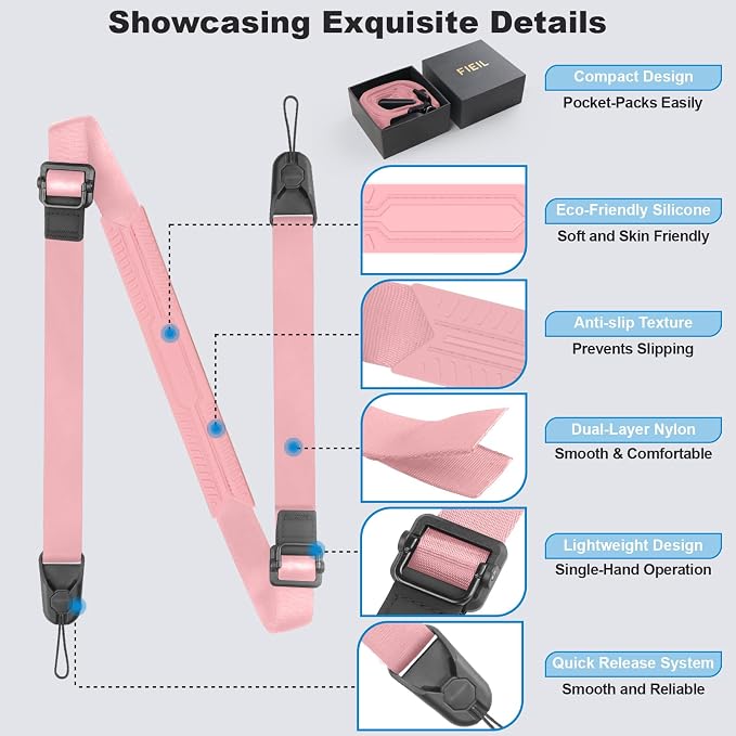 FIEIL Adjustable Camera Strap, Universal Camera Strap - Image 2
