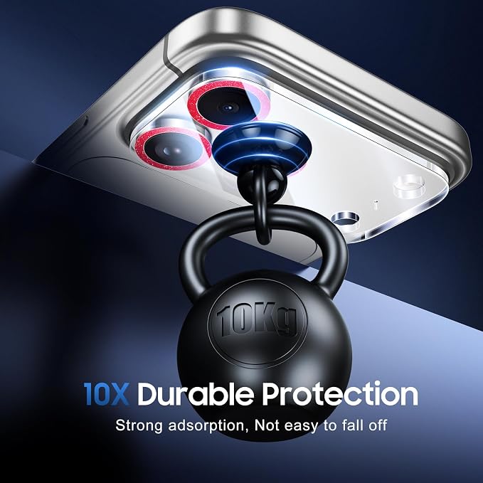 UniqueMe Compatible for 3 Pack iPhone 17 Pro Max Camera Lens Protector - Image 2