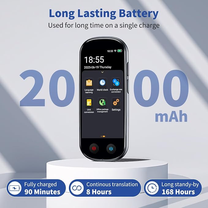 Language Translator Device No WiFi Needed, Upgraded ChatGPT Ai Translator - Image 7
