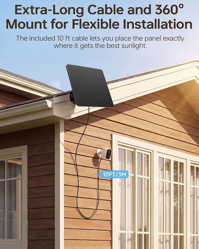 6W Solar Panel for Security Cameras – Solar Battery Charger - Image 5