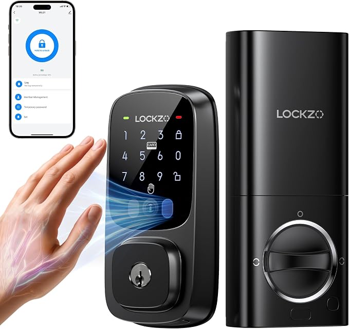 Smart Lock with Palm Vein, Keyless Entry Door Lock by HOME