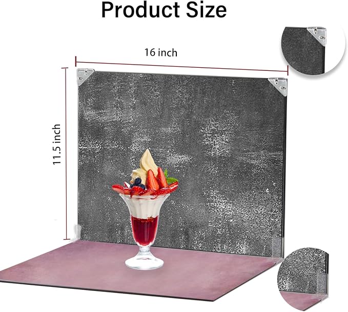 Photo Backdrop 10Pcs 20Patterns Small Product Photography Backdrops Kit Food - Image 7