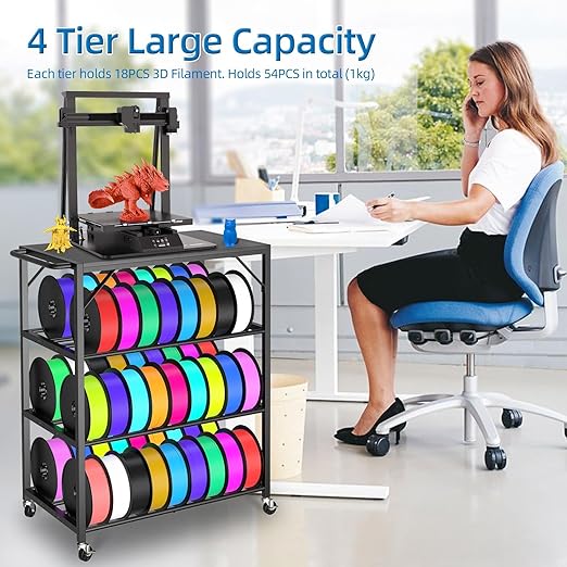 3D Printer Stand with Filament Storage Rack - Image 4