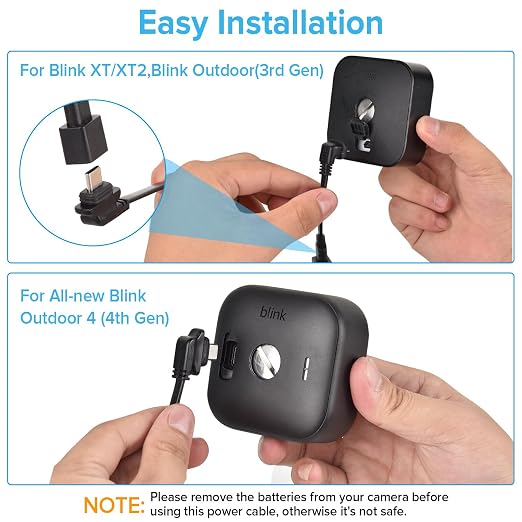 2Pack 25ft/7.5m Power Adapter for Blink Outdoor 4&&Blink XT2/XT, Weatherproof - Image 6