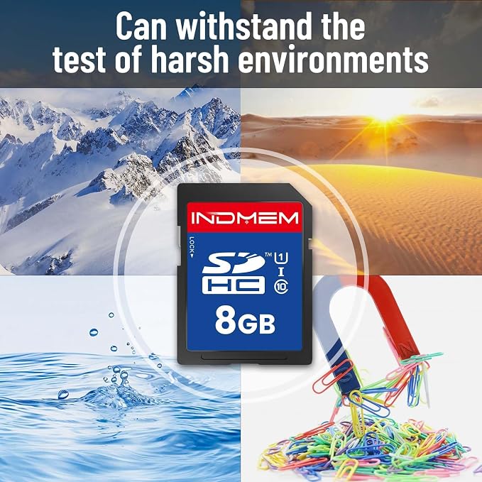 8GB SD Card, C10 SDHC UHS-I Memory Cards U1 Class 10 High-Speed Full 4K HD - Image 6