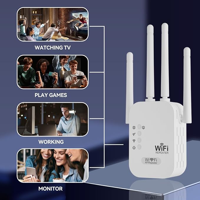 WiFi Extender, WiFi Repeater, Internet Booster, Long Range WiFi Extenders - Image 7